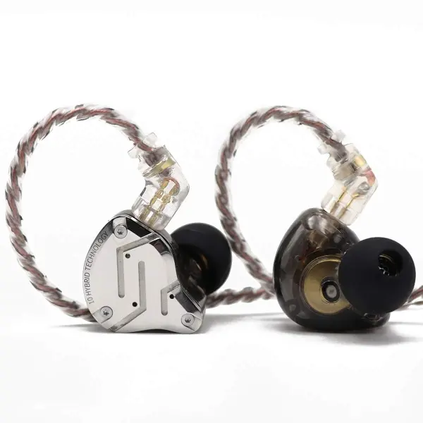 [NEW!] Linsoul X KZ ZS10 PRO Wired In-Ear Monitor Earphones, 4BA+1DD Hybrid Driver, 40kHz Extended High Frequency, 26dB Noise Isolation, Detachable 2-Pin Cable for Audiophiles & Gaming