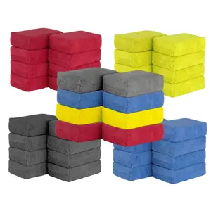 8-Piece Ultra-Fine Fiber Applicator Pads, Car Wash Sponge, Premium Microfiber Cleaning Pad, Easy Wax Application, Sealer, Care Agent, Car Detailing Accessories