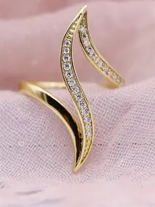 Fashion Rhinestone Decorated Copper Ring, Jewelry Open Ring, Elegant Wedding Engagement Bridal Jewelry for Women, Minimalist Romantic Aesthetic Jewelry Gift for Her, Bridal Rings