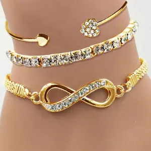 Endless Love Stack Bracelet Set Eternal Glow Bracelet Set Forever Shine Bracelet SetGold: Infinity Love Bracelet Set – Gold 	•	Silver: Infinity Love Bracelet Set – Silver 	•	Rose Gold: Infinity Love Bracelet Set – Rose Gold