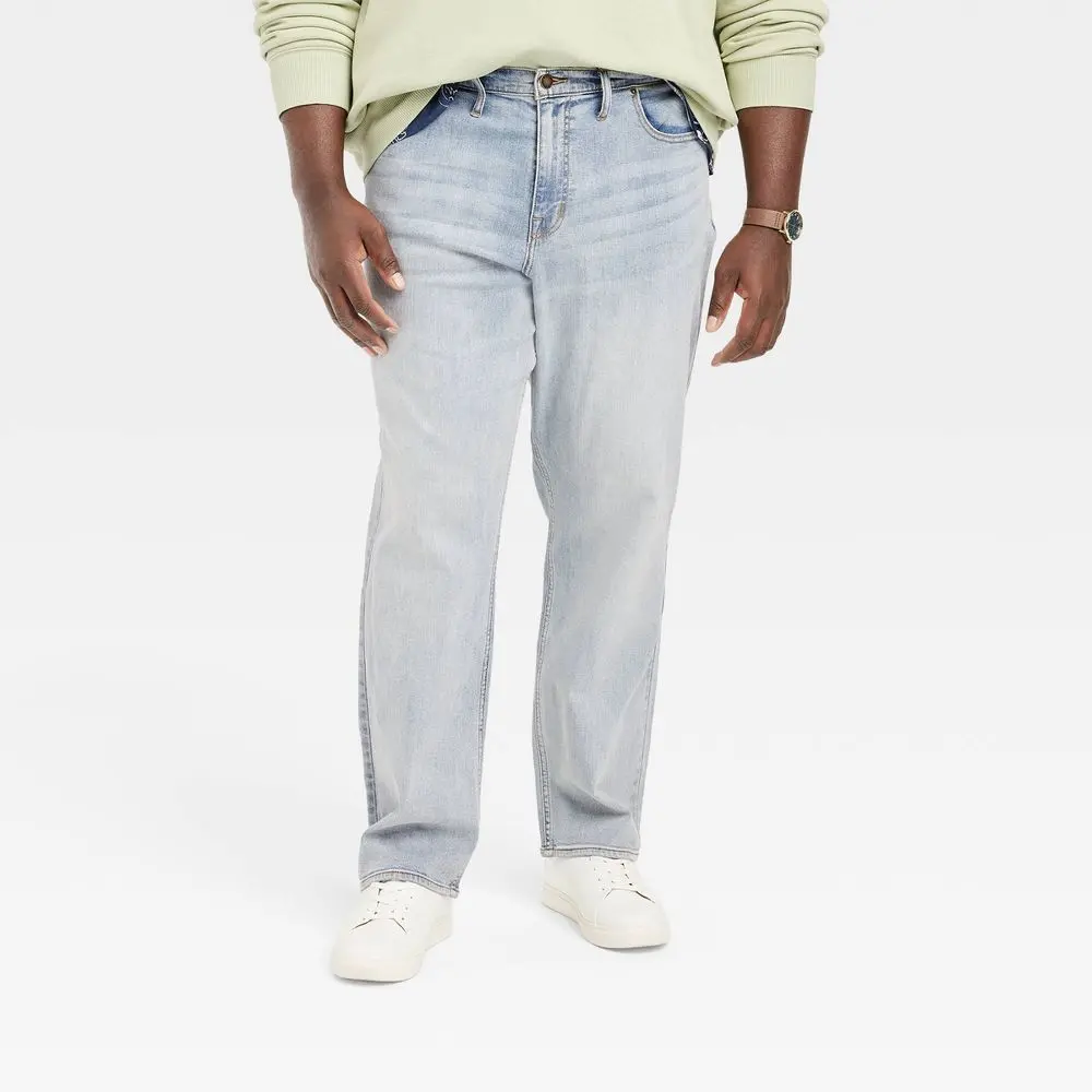 Goodfellow & Co Men's Tall Athletic Fit Ankle Relaxed Jeans