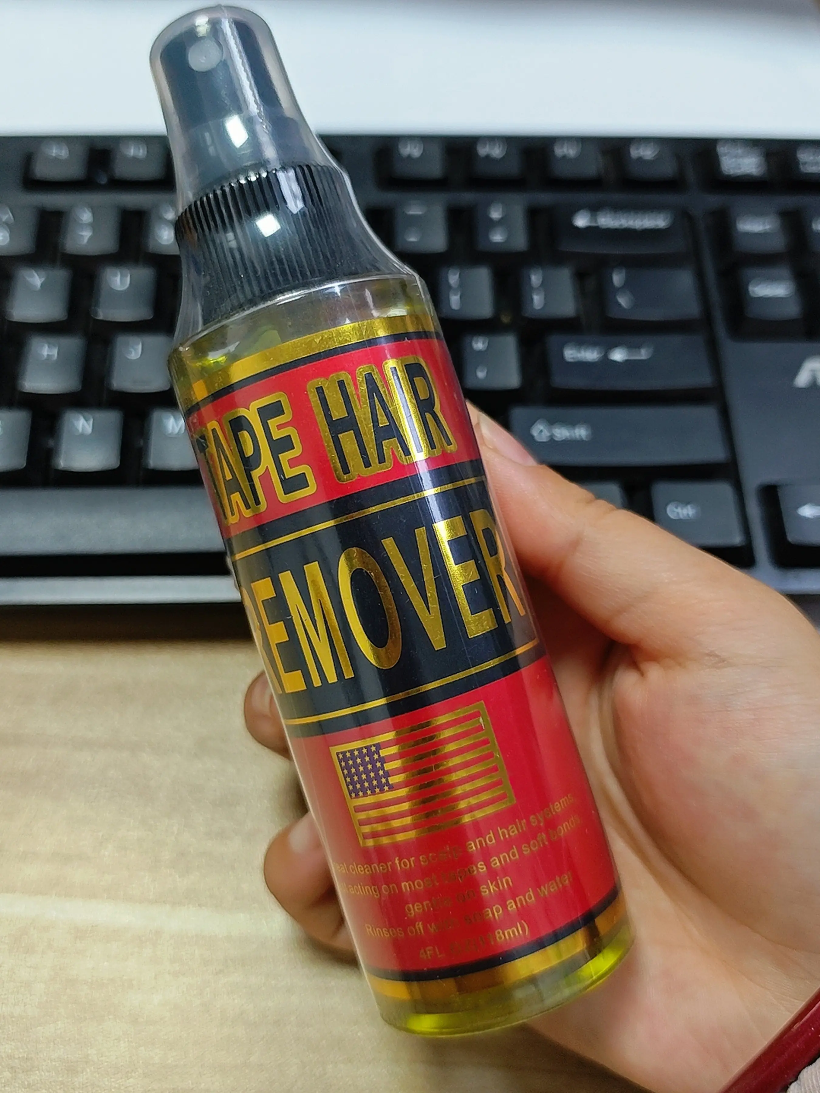 1 Bottle 118ML Transparent Liquid Glue Remover, Wig Glue / Dual-Sided Tape Glue Remover, Suitable for Lace Wigs Hair Extensions