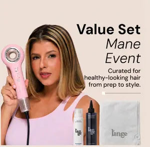 L'ANGE HAIR - Mane Event Set - Axia HaloRing Hair Dryer + Glass Hair Thermal Blowout Primer + Hydro Therapy 7 Second Instant Repair Treatment + Hair Wrap Towel