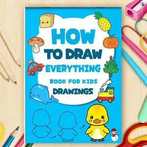 A step-by-step painting guide, Tracing coloring book, for art enthusiasts. This educational book includes painting supplies and activities, enhancing creativity and fine motor skills Learning Activity Book
