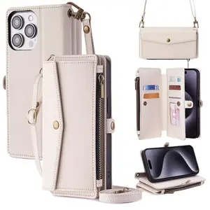 Suitable for Apple iphone 16 case, versatile crossbody bag, flip cover, 14 Plus, drop protection phone cases for iphone 17 phone case iphone 17 pro max cases girls iphone 13 phone case