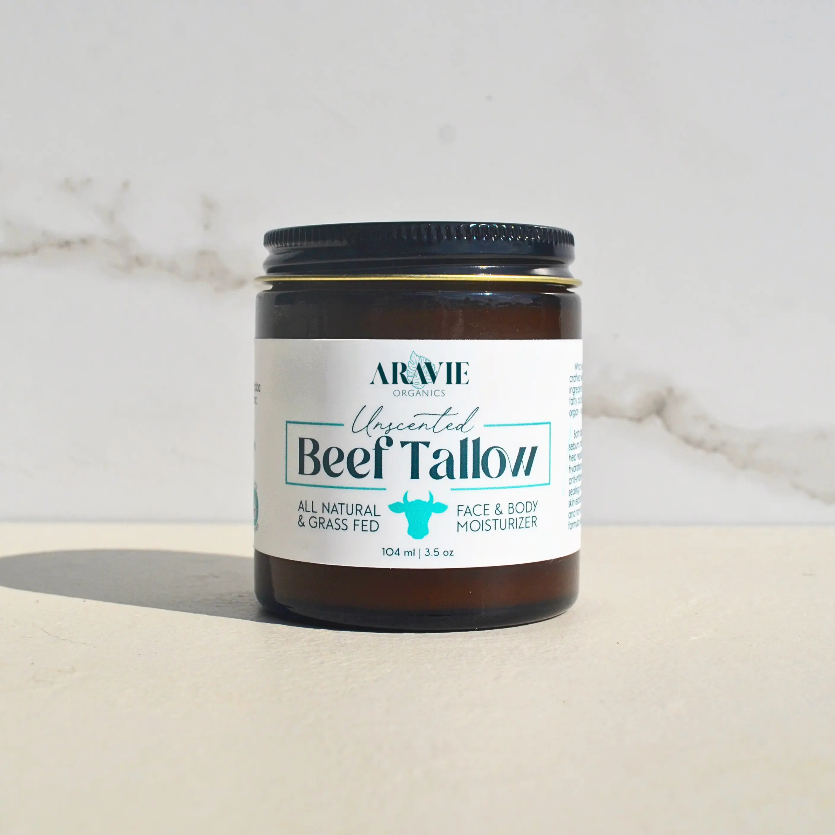 Beef Tallow Balm Face and Body Moisturizer for Sensitive Skin | Made With Grass-Fed Beef Tallow, Organic Pomegranate, Jojoba, and Castor Oil