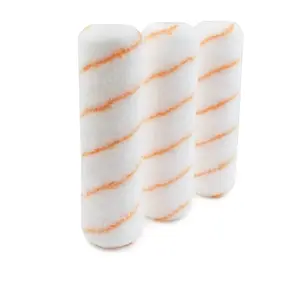 by EVA GOODS ~ ROLLINGDOG Paint Roller Sleeves 9 Inch - 3/4 Nap Lint Free Polyester for Rough Wall Painting (Pack of 3), 9" Polyester Roller Cover (3PC)