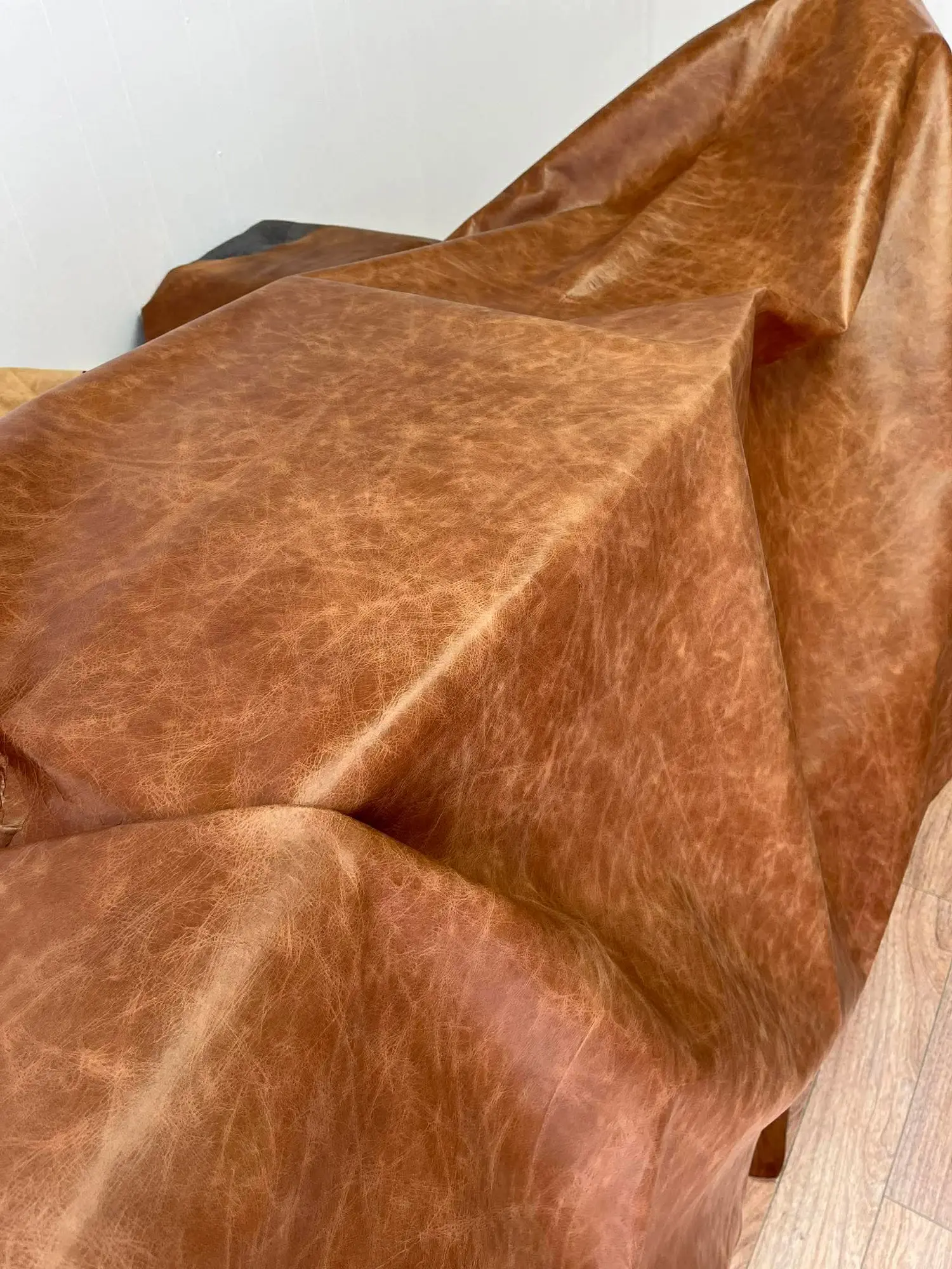 Genuine Brown Leather Hide - Fashion Accessories Dressmaking Fabric Material