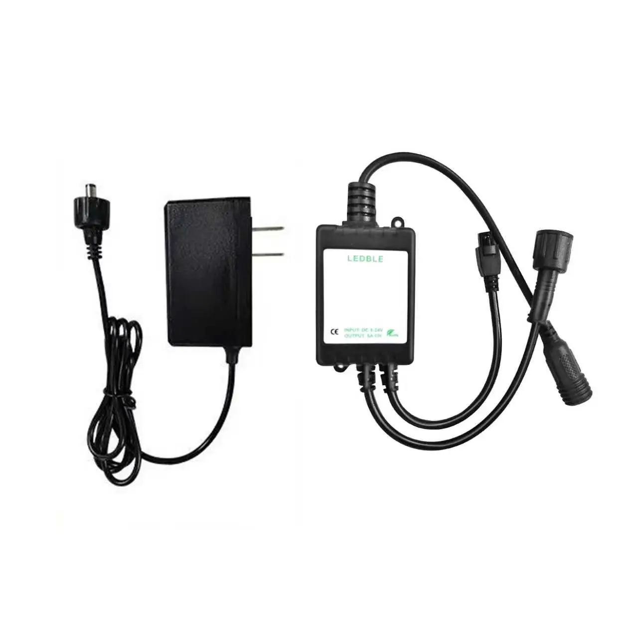 LEDLELE LED Lighting System Controller Kit, Including Power Adapter and Connecting Cable, Kit Set, Wire