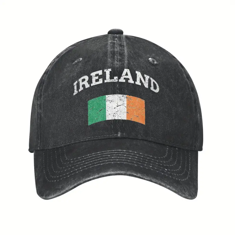 Vintage Irish Ireland Saint Patrick Day Baseball Cap Unisex Men Sunscreen Hip Hop Hats Spring Street Style Outdoor Sport Snapback Cap
