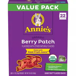 Annie's Organic Berry Patch Fruit Flavored Snacks - 15.4oz/22ct Candy Sweet