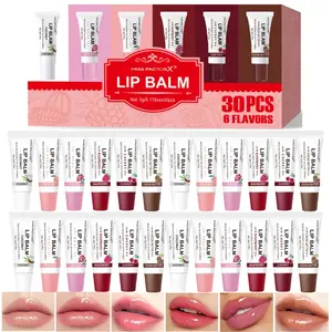 30pcs Lip Gloss Set Lip Kit, 6 Colors Liquid Beauty Lipstick, Moisturizing Long-Lasting Waterproof, Perfect Mother's Day Gift for Women