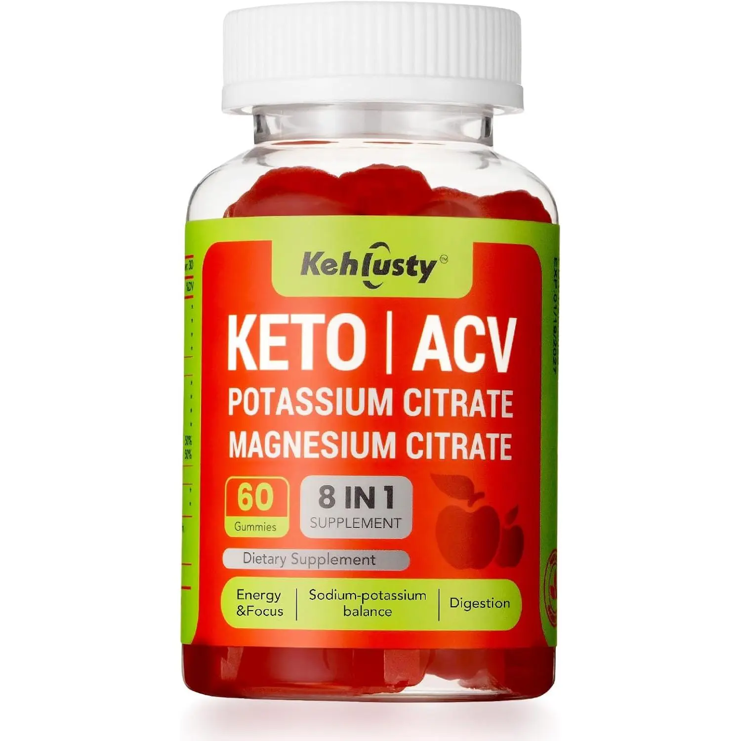 Keto ACV Gummies, 8-in-1 Apple Cider Vinegar with B12, Electrolytes, Beet Root & Pomegranate | Keto-Friendly, 60 Gummies outdoorfun