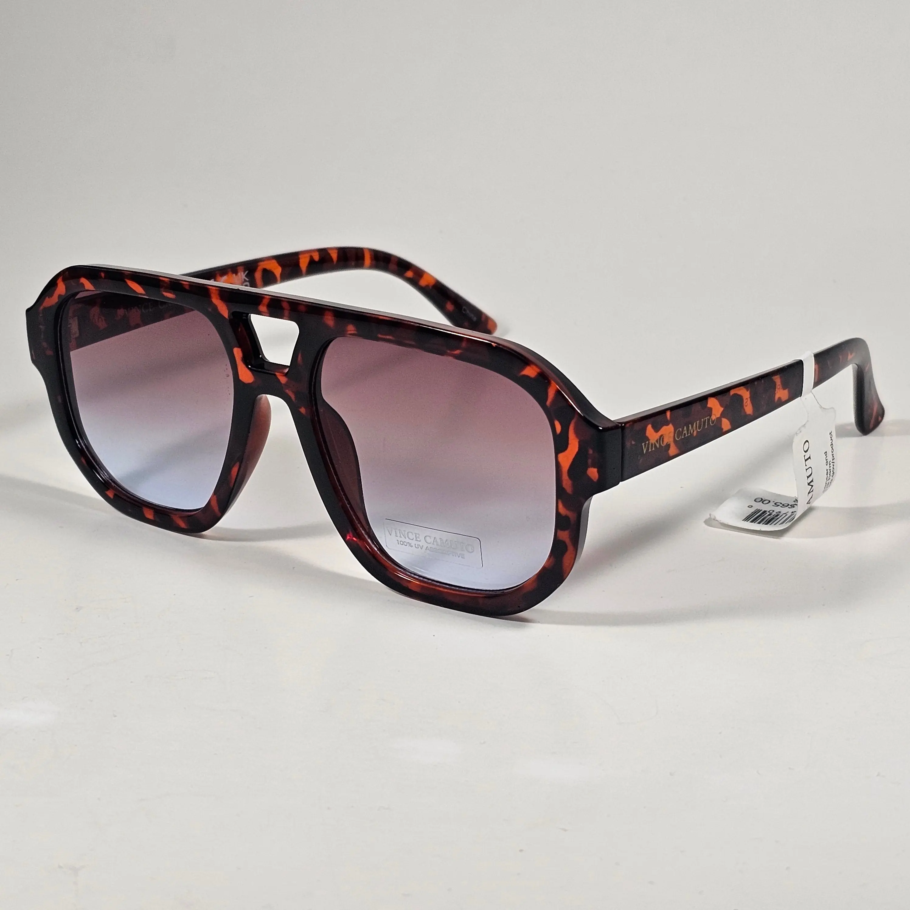 Vince Camuto VC1182 TS Aviator Sunglasses Tortoise Frame Brown Gradient Lens