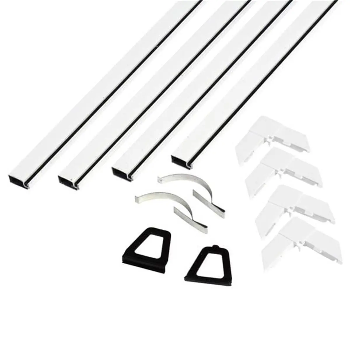 212 MAIN White Aluminum DIY Screen Frame Kit, Easy Assembly to Make a 48 x 48 in. Window Screen, 5/16 in. Width, 0.312 X 48 In
