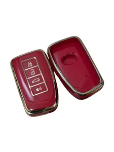 Lexus Key Fob Cover Premium Soft TPU Full Protection Key Shell Key Case Compatible with Lexus ES is GS NX LS RX RC 300h 350 200t 250 300 F 450h 460 600h Smart Keyless Fob Remote Key
