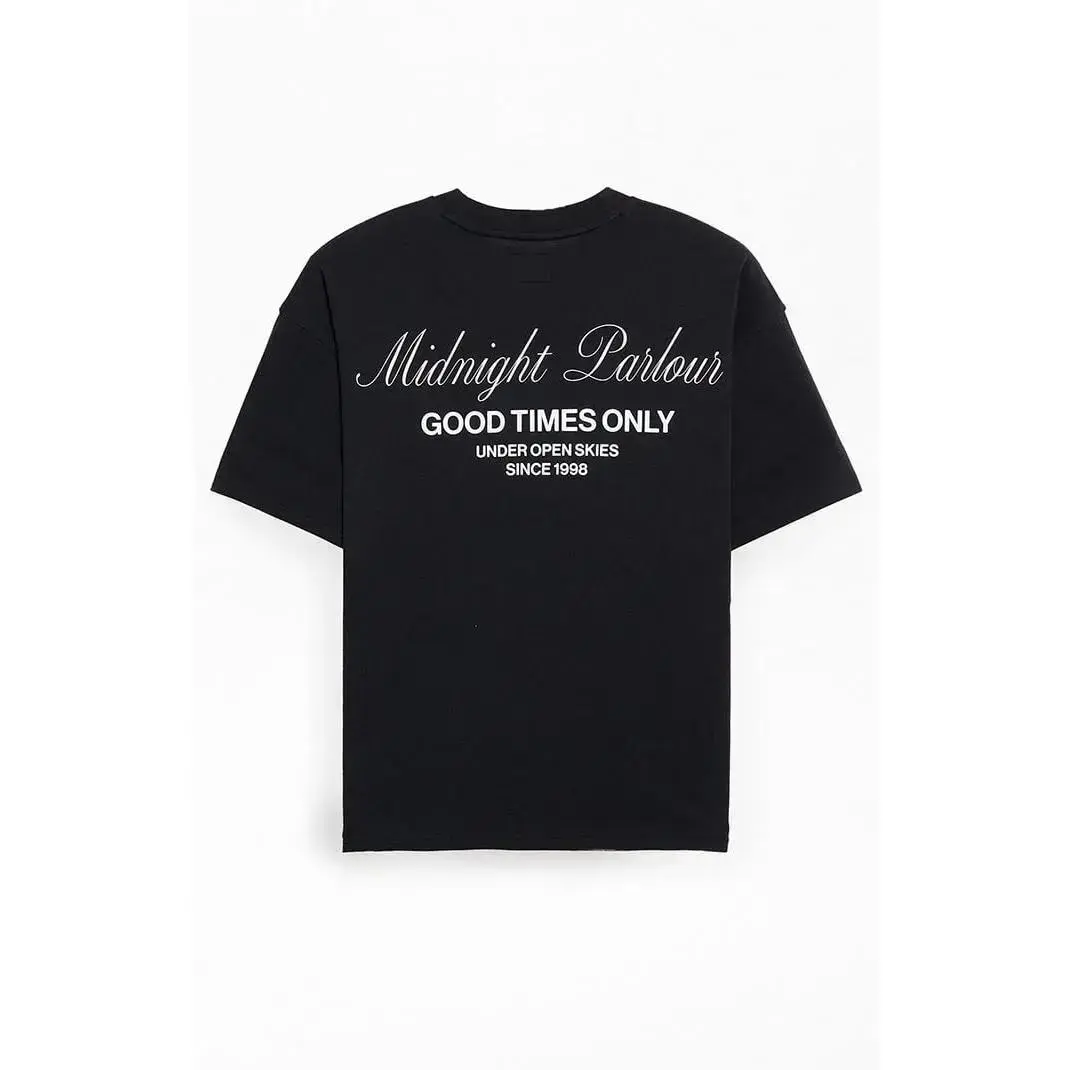 Pacsun Men's Midnight Parlour Short-Sleeve Soft Round Neck Fabric T-Shirt, Casual Menswear Top