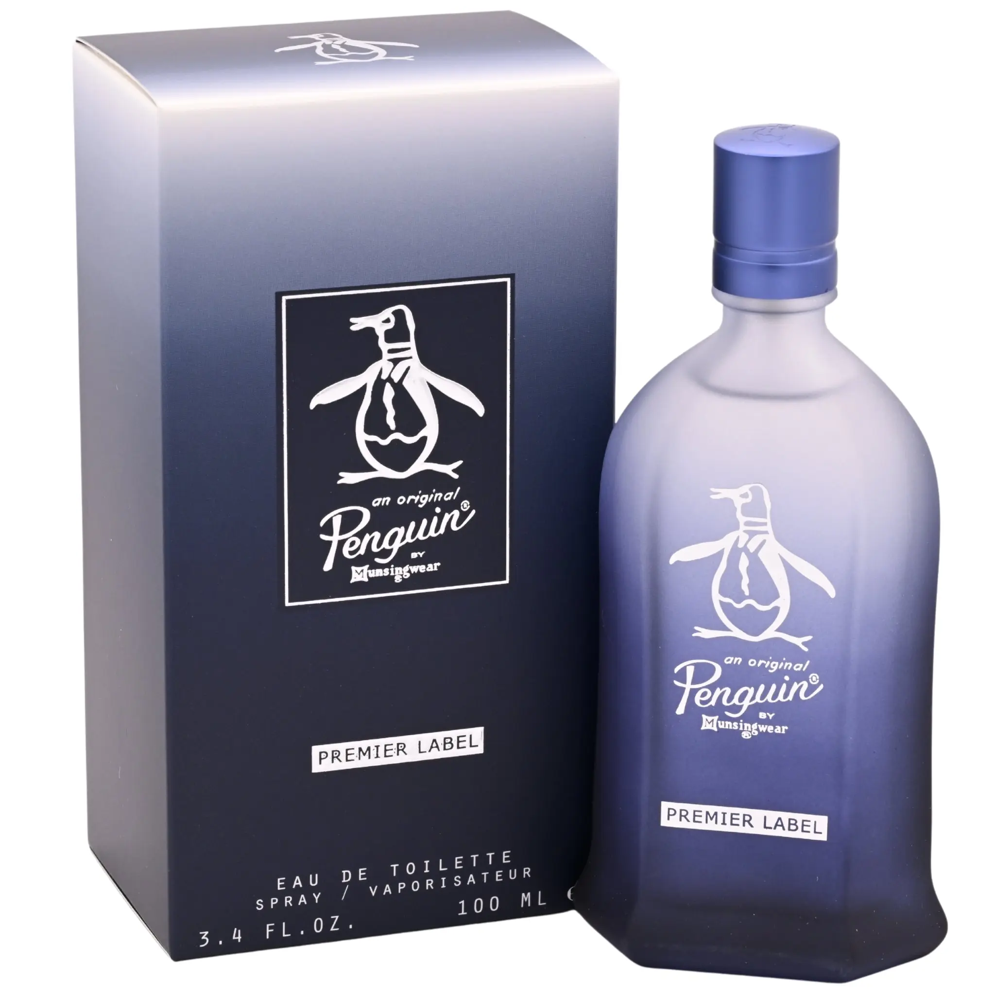 Original Penguin Premier Label Men's Eau de Toilette Spray - 3.4 fl oz (100 mL) Bottle, Non-Sweet Clean Spray-On Packaged Men's Fragrance, New in Box, Bottle Men's Fragrance