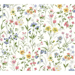 NextWall Wildflowers Peel and Stick Wallpaper NextWall Wildflowers Peel and Stick Wallpaper