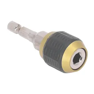 1pcs Steel keyless drill chuck screwdriver impact screwdriver adapter, hex shank drill bit quick changer adapter