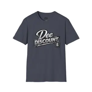 Dee Discount Logo T-Shirt | Retro Script Tag Graphic