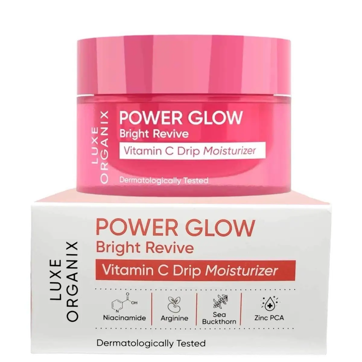 Luxe Organix PH Power Glow Bright Revive Vitamin C Drip Moisturizer 50g