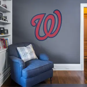 Washington Nationals - RealBig "W" Logo Collection - Official MLB - Reusable Vinyl Wall Decals