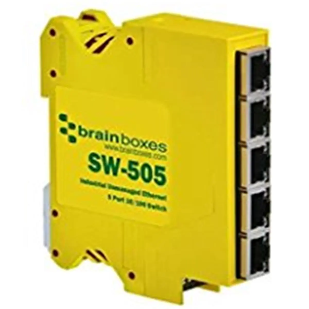 Brainboxes  Industrial Ethernet Switch 22 To Plus 176 DEGF Galvanic Isolation 5Port, Five Ports, Mountable Unit