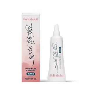 FlutterHabit Adhesive - Extra Viscous and Quick Drying Adhesive for False Eyelashes
