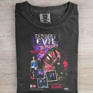 Resident Evil 3 Nemesis T-shirt, Retro Resident Evil Shirt, Nemesis Graphic Tee, Video Game T-shirt, Horror Game Merch, Resident Evil 3 Merch, Zombie Apocalypse Shirt, Capcom T-shirt