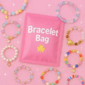 Funny Bracelet Bags - Over 1000 Designs for Any Celebration Glass & Crystal Beads with Vintage & Ethnic Styles Elastic Cord for Easy Wear high appearance