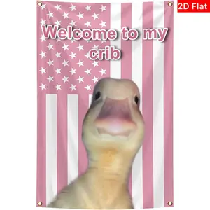 Funny Welcome Banner Hanging Flat Design, Perfect for Home Decoration & Party Supplies, Durable Material Ideal for Festive Occasions