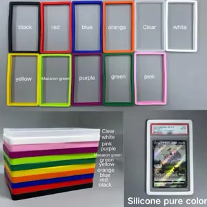 PSA Card Slab Protectors - Bumper Guards with Silicone Grip, Secure Fit, Secure Hold, Shock Absorption, Item Protection, Anti-Slip Design, Customizable Appearance fast ship tucson Jewel