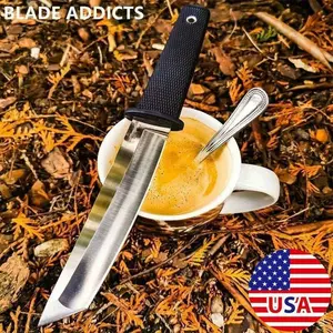 JAPAN SAMURAI TANTO Fixed Blade Tactical Knife Hunting Survival Straight Knives