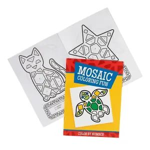 Mosaic Color by Number Activity Books – 12 Pc.
