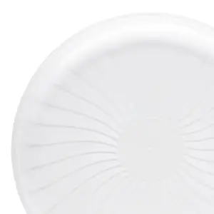 12" Clear Pavilion Round Disposable Plastic Trays