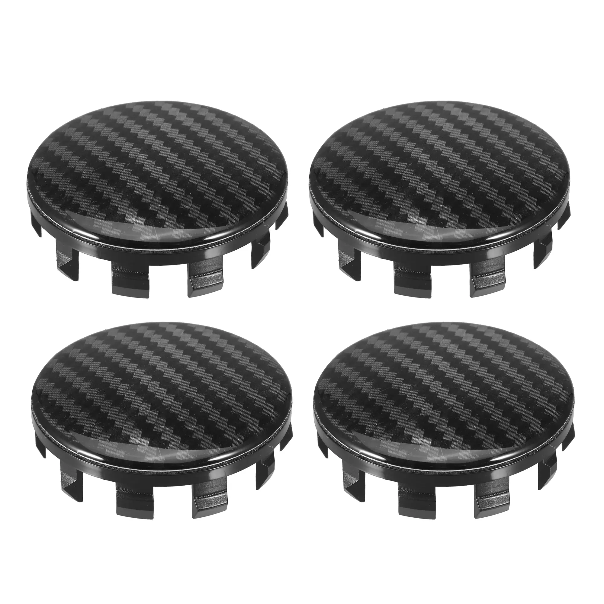 4 Pcs 56mm Wheel Center Hub Caps Hubcaps Covers Universal Rims Hub Cap Parts for Car Black Inner Diameter: 54mm / 2.12"(D)