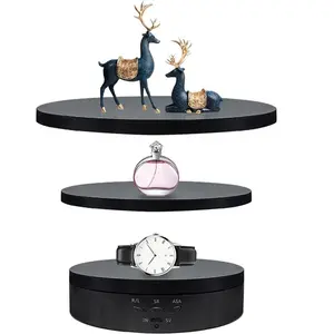 3 in 1 Electric Rotating Display Stand with Replacement Cover, 1 Set Rotating Display Stand for Photography Products and Video Display without Battery, Cosmetic Display Stand