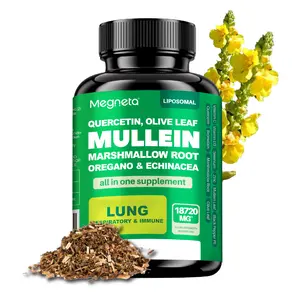 Lung Cleanse Supplement - Paracetamol -Powerful Detox & Cold Relief, 22 IN 1, 18720Mg ,Featuring Mullein Leaf, Olive Leaf, Marshmallow Root, Quercetin, For Daily Lung Care & Health