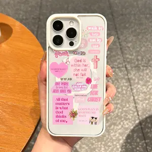 Magnetic Vintage Case for iPhone 17 16 E Pro Max 15 Plus 14 13 12 11 XS XR, Aesthetic Faith Quotes Stickers Vibes | Lightweight, Shockproof, Silicone, Scratch Resistant, and Cute