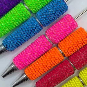 DIY Beading Neon Beadable Pens - Vibrant Colors, Durable Design, Jewelry Making Craft Supplies, Pen