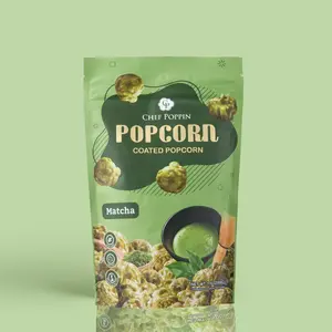 Chef Poppin Matcha Popcorn - Premium Quality Matcha from Shizuoka Prefecture, Japan - Crispy, Crunchy