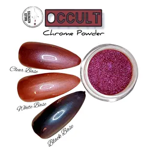 Occult | Red/Pink/Purple Chameleon Chrome, Red Chrome, Chameleon Powder, Chrome Powder for Nails