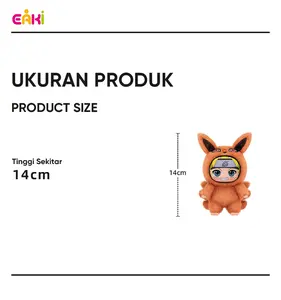 EAKi Official Licensed Naruto Shippuden Plush Blind Box, Cute Beast Party Kurama Costume Stuffed Doll Keychain, Anime Collectible Mystery Toy Gift for Naruto Fans