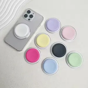 1pc Strong Magnetic Phone Grip for iPhone 17 16 15 14 13 12 Series, Telescopic Lazy Phone Bracket with Magnetic - Stable Phone Holders - Hands-Free Phone Mount for Easy Viewing - (Includes 1 Pc Metal ring sticker)