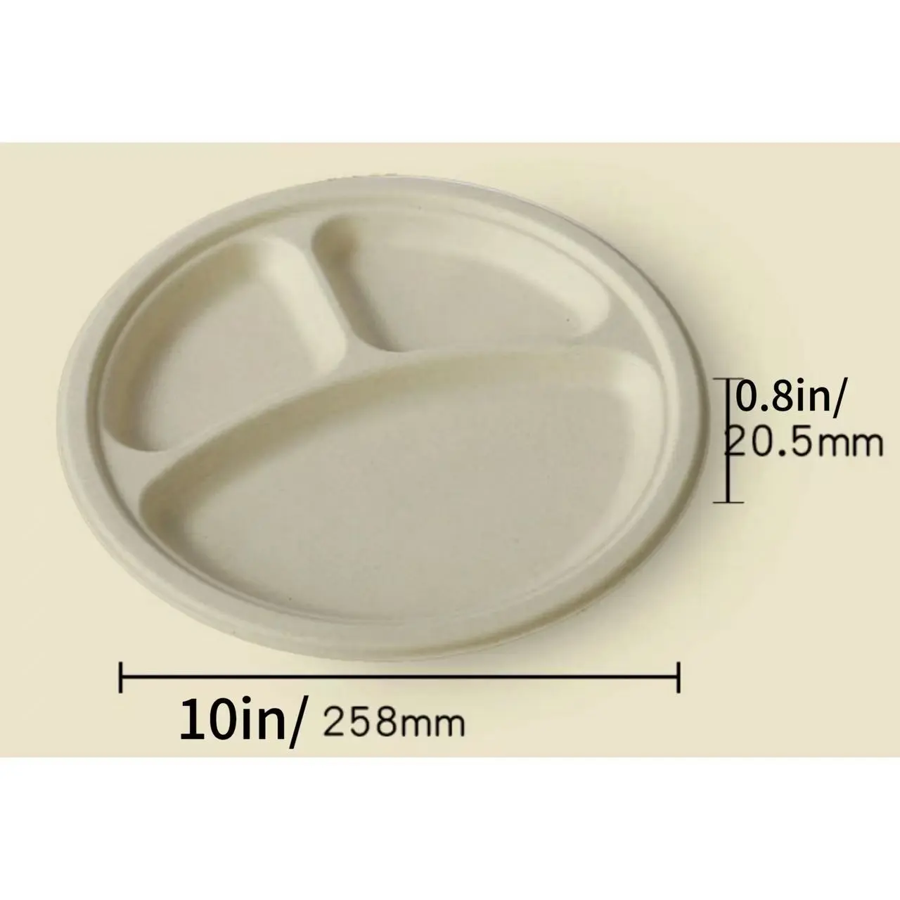 10in compartment plates