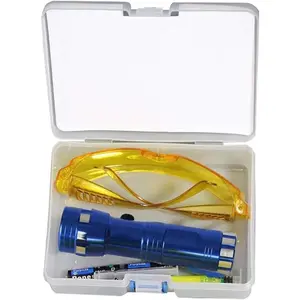 AC Leak Detector Kit Automotive, Auto Air Conditioner Flashlight Leak Detector Tool , Fluorescent Protective Air Conditioning Accurate Leak Detector Kit, UV Oil Dye Leak Detection Kit (L)