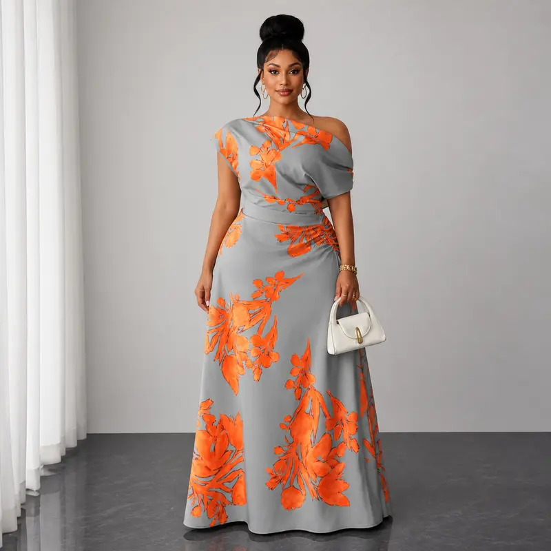 beach dress silk Womens Silk Maxi Dress  Multi Blue Tiered Beach Dress