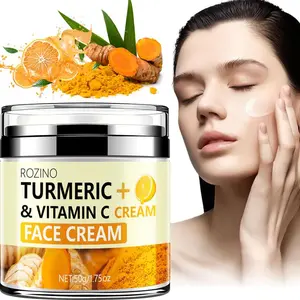 Turmeric & Vitamin C Brightening Cream, Facial Cream, Moisturizing Face Cream, Nourishing Face Cream, Brightening Products, Hydrating Dry Skin, Evens Skin Tone for Radiant Complexion, Firming Deep Hydration, Daily Radiant Skin, Daily Moisturizer