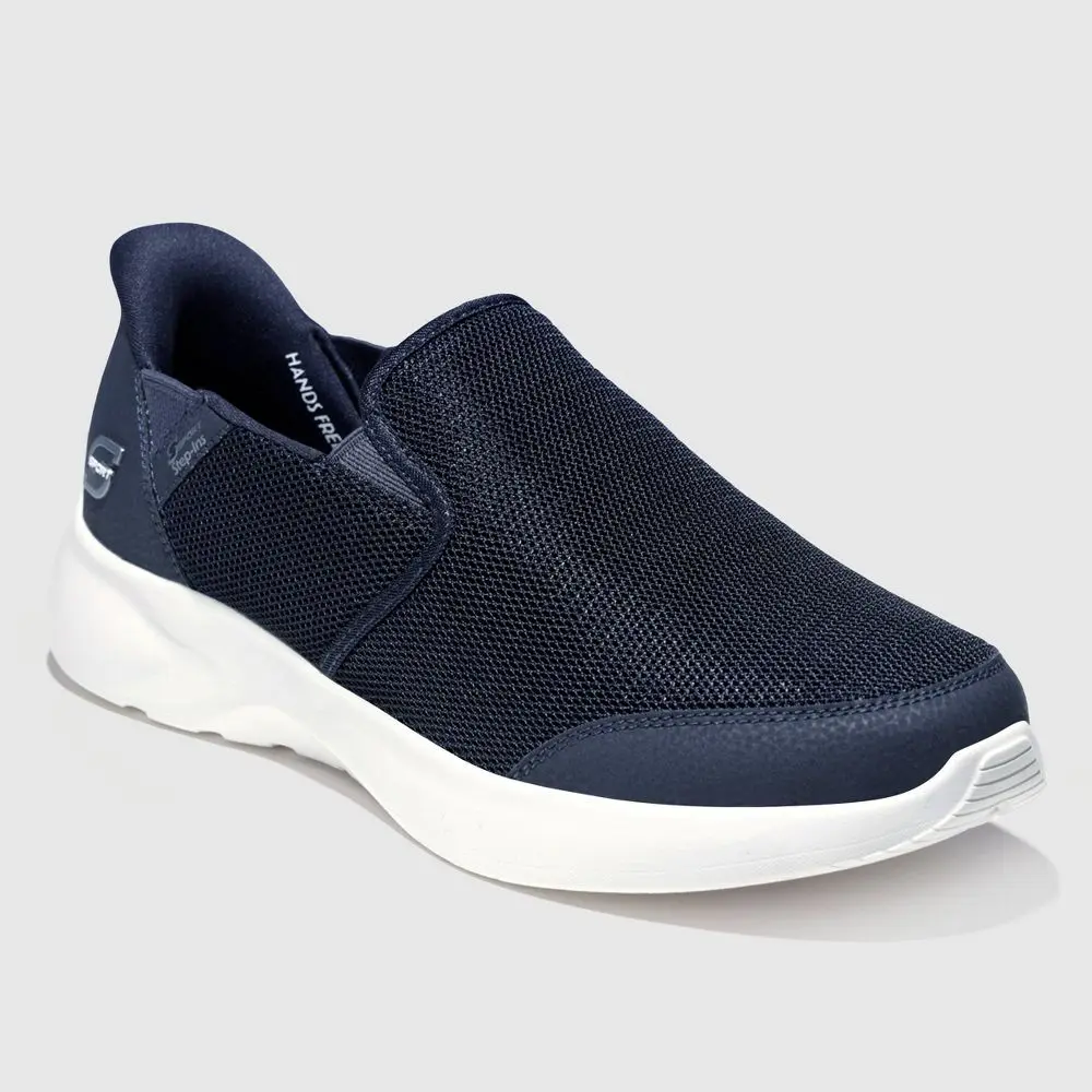 S Sport By Skechers Men's Presley Sneakers - Navy Blue 7: Slip On Cushioned Insole Machine Washable